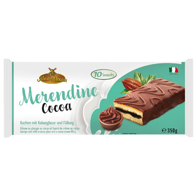 Бисквитно-кремовые пирожные в шоколадной глазури Meister Moulin Biscuit 350 гр