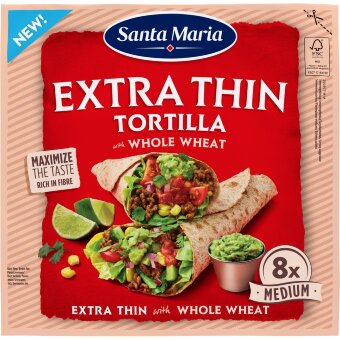 Тортилья из цельнозерновой пшеницы Santa Maria Extra Thin 240 гр