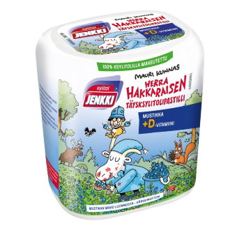 Черничные пастилки с витамином D на ксилите Jenkki 45 гр