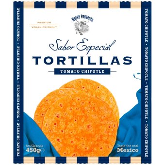 Тортилья большая Nuevo Progreso с томатом и чипотле 6 шт 450 гр