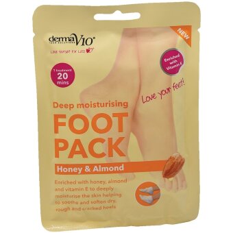 Маска для ног Derma V10 с медом и миндалем 45 гр (1 пара)
