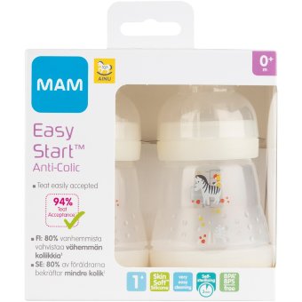 Антиколиковые бутылочки для детей Ainu 1 MAM Easy Start Anti-Colic 2х160 мл