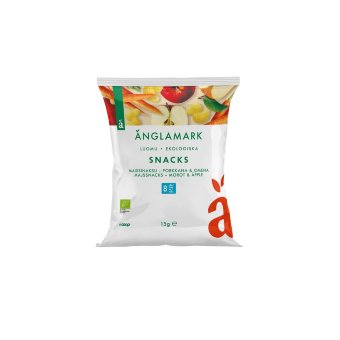 Органические кукурузные снеки Änglamark с морковью и яблоком 15 гр 8 мес