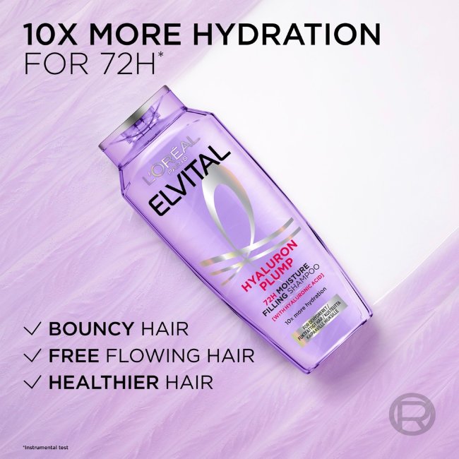 Шампунь L'Oréal Paris Elvital Hyaluron Plump для волос, нуждающихся в увлажнении 250 мл Шампунь L'Oréal Paris Elvital Hyaluron Plump для волос, нуждающихся в увлажнении 250 мл