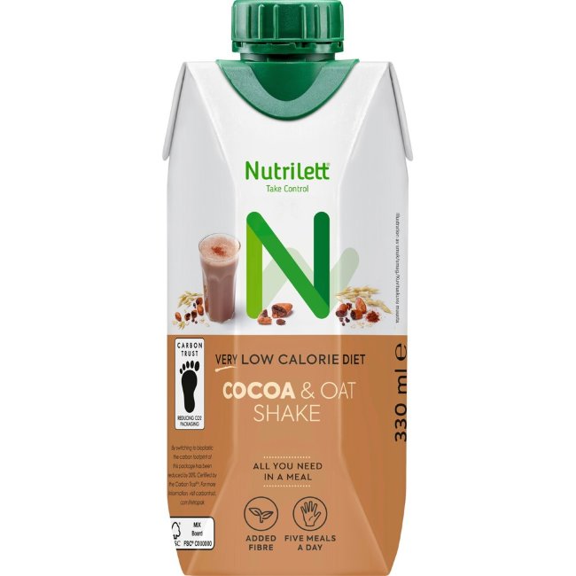 Коктейль какао и овес Nutrilett 330 мл
