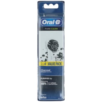 Сменные насадки Oral-B Pure Clean Charcoal 4 шт Сменные насадки Oral-B Pure Clean Charcoal 4 шт