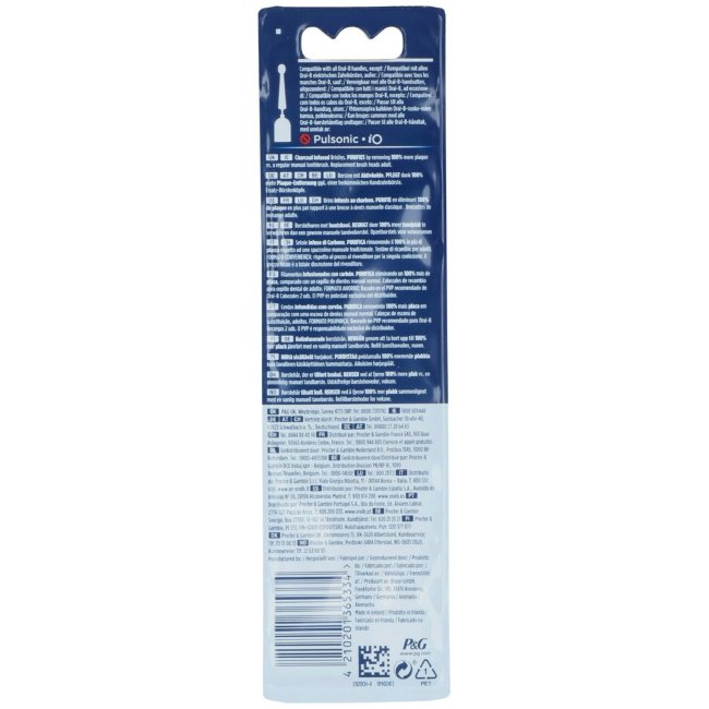 Сменные насадки Oral-B Pure Clean Charcoal 4 шт Сменные насадки Oral-B Pure Clean Charcoal 4 шт