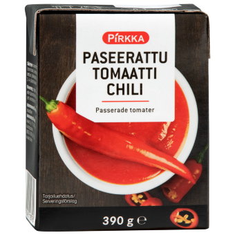 Томаты с острым перцем чили Pirkka 390 гр