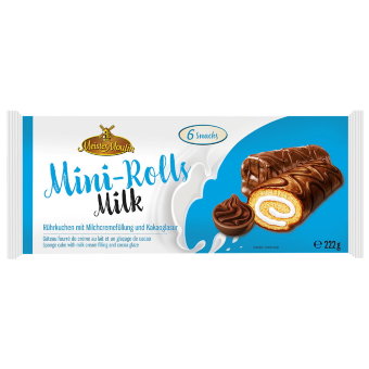 Бисквитно-кремовые рулеты в шоколадной глазури Meister Moulin Biscuit 222 гр