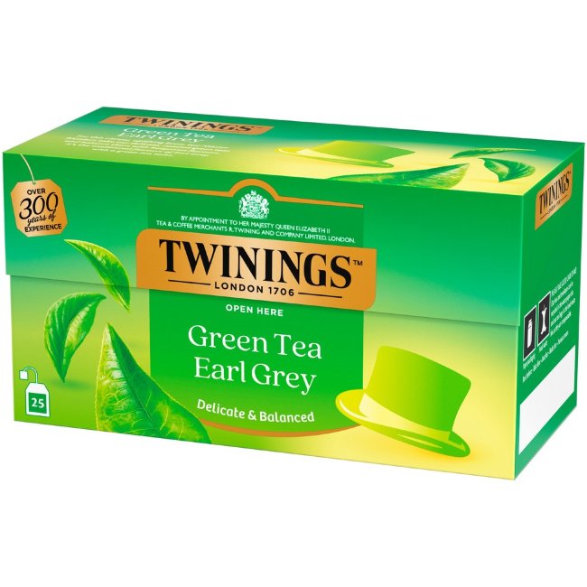 Чай зеленый Twinings 25пак Green Earl Grey Tee