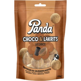 Лакричные конфеты в шоколаде Panda Choko Lakrits 120 гр