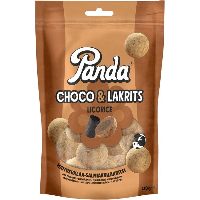 Лакричные конфеты в шоколаде Panda Choko Lakrits 120 гр
