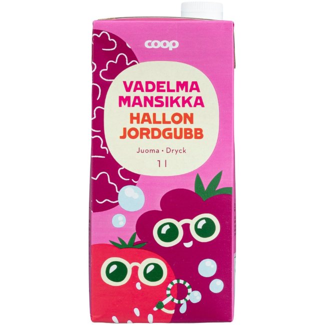 Напиток Coop (малиново-клубниный) 1 л