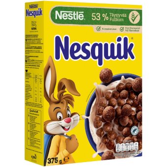 Какао-хрустящие шарики Nestlé Nesquik 375 гр из пшеницы и кукурузы