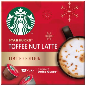 Капсулы Starbucks Holiday by Nescafé Dolce Gusto Toffee Nut Latte 12 шт 127,8 гр Капсулы Starbucks Holiday by Nescafé Dolce Gusto Toffee Nut Latte 12 шт 127,8 гр