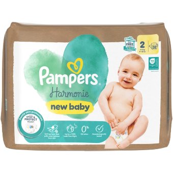 Подгузники Pampers Harmonie new baby S2 4-8 кг 32 шт Подгузники Pampers Harmonie new baby S2 4-8 кг 32 шт