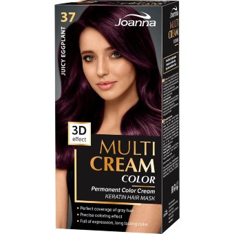 Перманентная краска для волос Joanna Multi Cream 37 Juicy eggplant