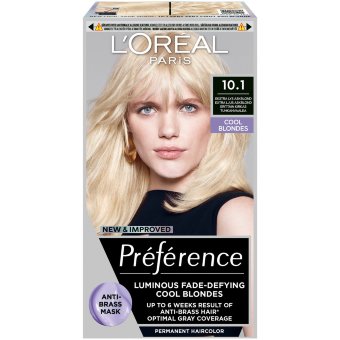 Краска для волос L'Oréal Paris Préférence 10.1 Helsinki очень светлый пепельный блонд стойкая 1 шт