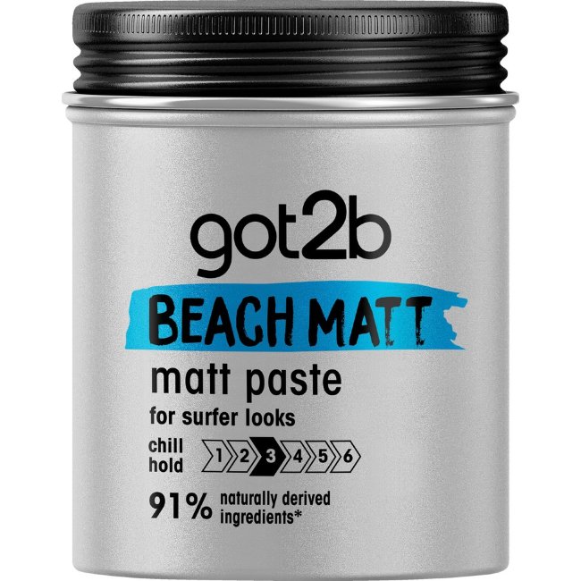 Восковая матовая укладка для волос got2b Beach Matt 100 мл