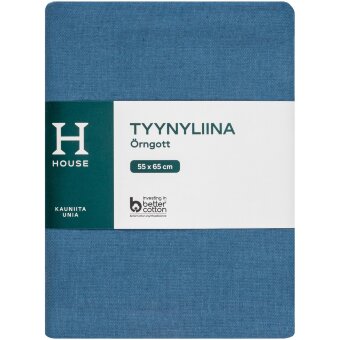 Наволочка House 55 x 65 см серо-синяя