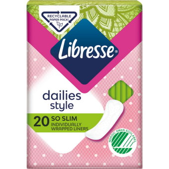 Прокладки гигиенические ежедневные Libresse Daily Fresh So Slim 20 шт