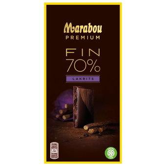 Шоколад Marabou Premium 70% соленая лакрица 100 гр Шоколад Marabou Premium 70% соленая лакрица 100 гр