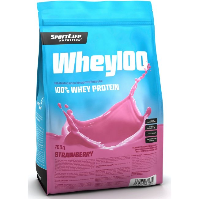 Протеин Whey100 SportLife Nutrition клубника 700 г