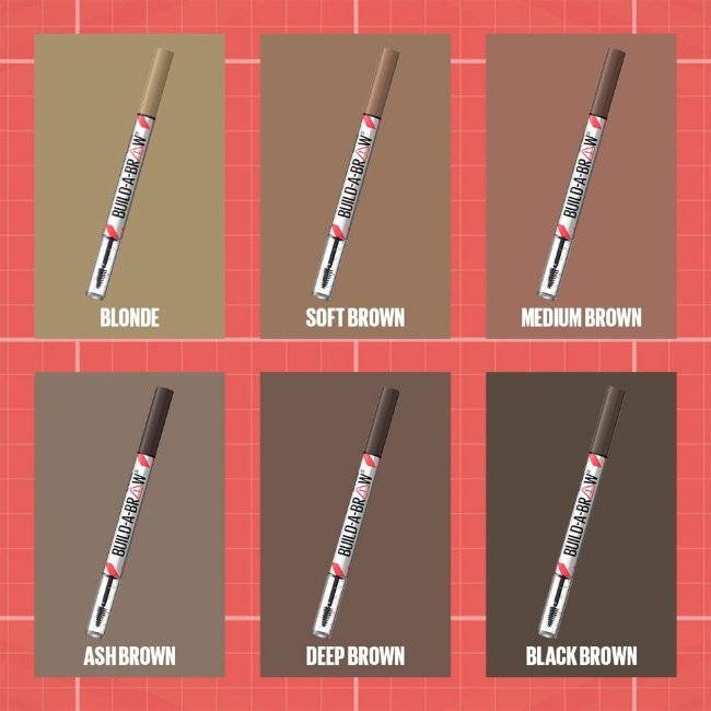 Карандаш для бровей Maybelline New York Build-a-Brow Pen 257 Medium Brown