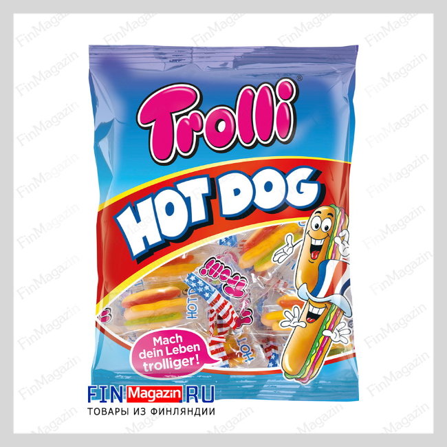 Жевательный мармелад Trolli Hot Dog 150 гр