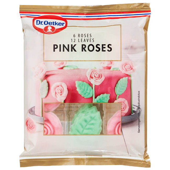 Украшение для выпечки Dr. Oetker (розы с листьями) 50 гр