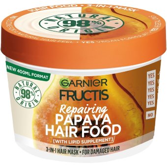 Маска для поврежденных волос с папайей Garnier Fructis 400 мл