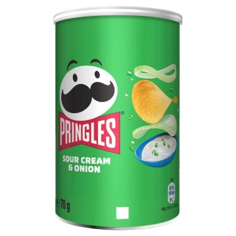 Картофельные чипсы со сметаной и луком Pringles 70 г Картофельные чипсы со сметаной и луком Pringles 70 г