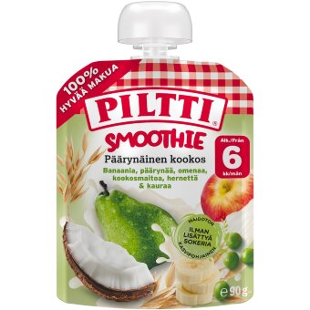 Смузи Piltti с грушей и кокосом 90 гр (с 6 месяцев) пакетик-порция