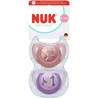 Пустышка NUK First Choice Huvitutti Koko 2 (уп 2 шт)