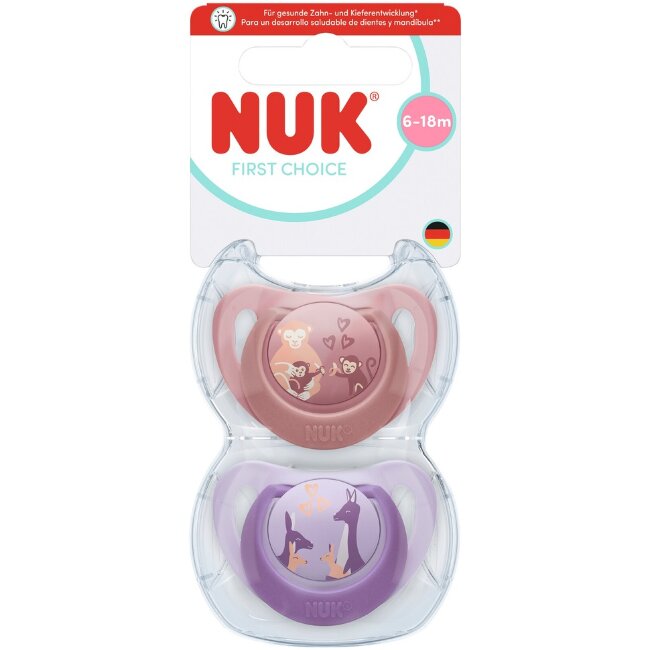 Пустышка NUK First Choice Huvitutti Koko 2 (уп 2 шт) Пустышка NUK First Choice Huvitutti Koko 2 (уп 2 шт)