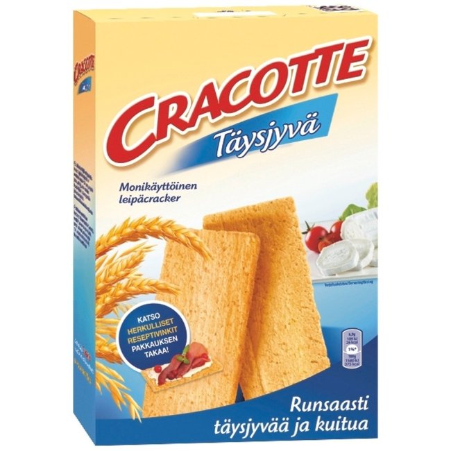 Цельнозерновые хлебные крекеры Cracotte 250 гр