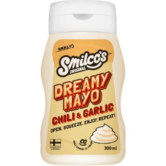 Веганский майонез Smilco's Dreamy Mayo с чили и чесноком 270 гр Веганский майонез Smilco's Dreamy Mayo с чили и чесноком 270 гр