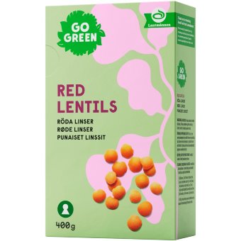Красная чечевица GoGreen 400 гр