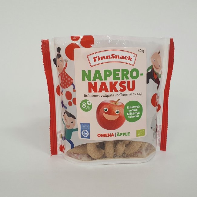 Органическая ржаная закуска с яблоком FinnSnack NaperoNaksu 40 гр