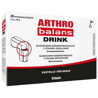Витамины для суставов Arthro Balans Drink ( артро баланс дринк ) порошок в пакетиках 4 г  20 шт Vitabalans