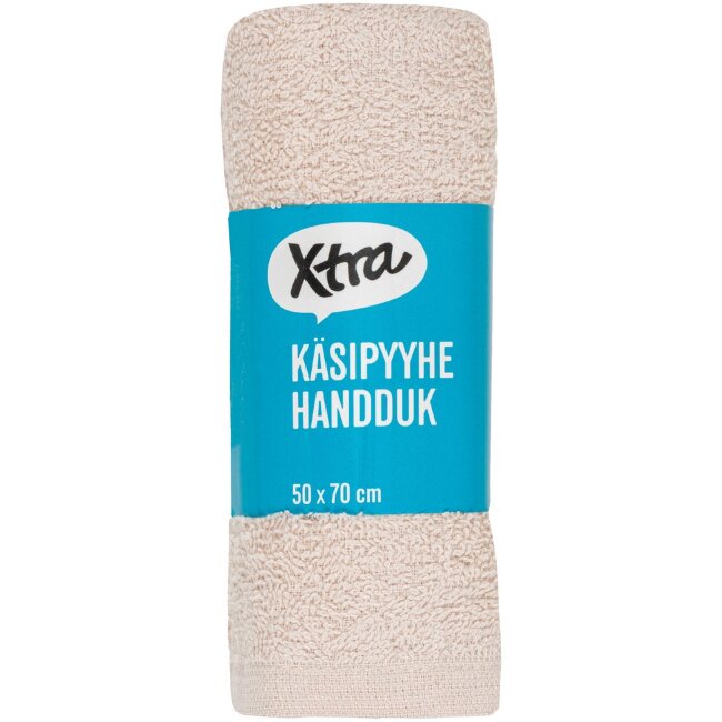 Ручное полотенце Xtra Anna 50x70 см бежевое