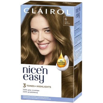 Стойкая краска для волос Clairol Nice'n Easy 6 светло-темный