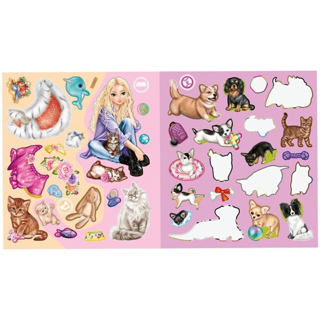 Набор наклеек TOPModel Stickerworld с котиками и собачками Набор наклеек TOPModel Stickerworld с котиками и собачками
