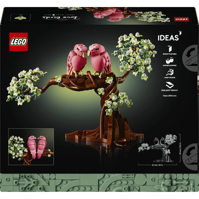 Декоративная фигурка LEGO® Ideas 21365 в виде влюблённых птиц