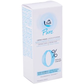 Крем для чувствительной кожи лица Carrefour Soft Pure 50 мл