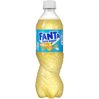 Освежающий напиток Fanta Zero ананас и грейпфрут 0,5 л пластиковая бутылка
