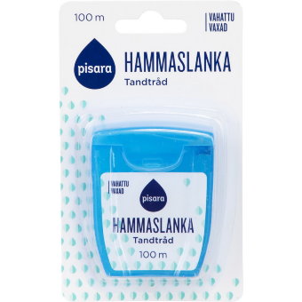 Вощёная зубная нить Pisara 100 метров