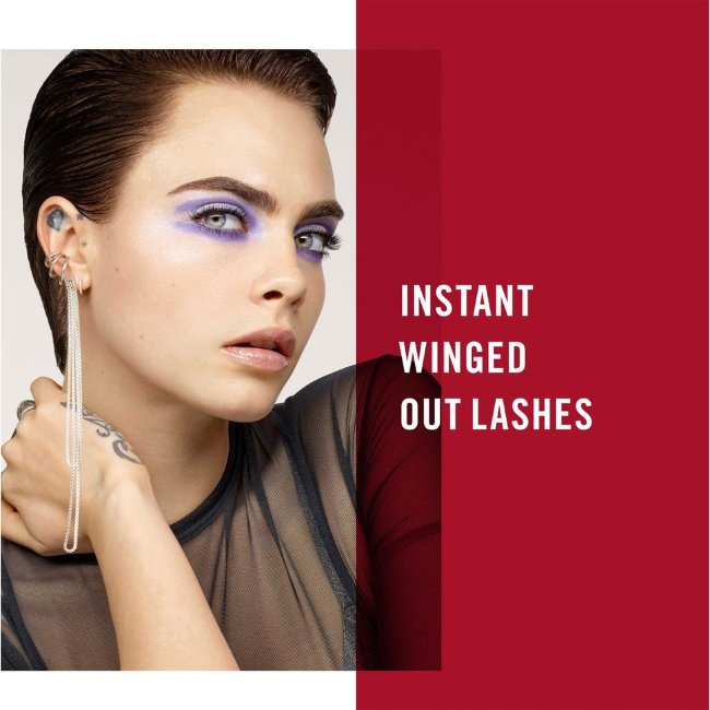 Водостойкая тушь для ресниц Rimmel Scandaleyes Wow Wings 12 мл, 001 черный