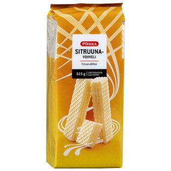 Вафли Pirkka (лимон) 325 гр