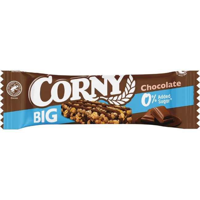 Мюсли батончик Corny BIG 0% шоколадный 40 гр Мюсли батончик Corny BIG 0% шоколадный 40 гр